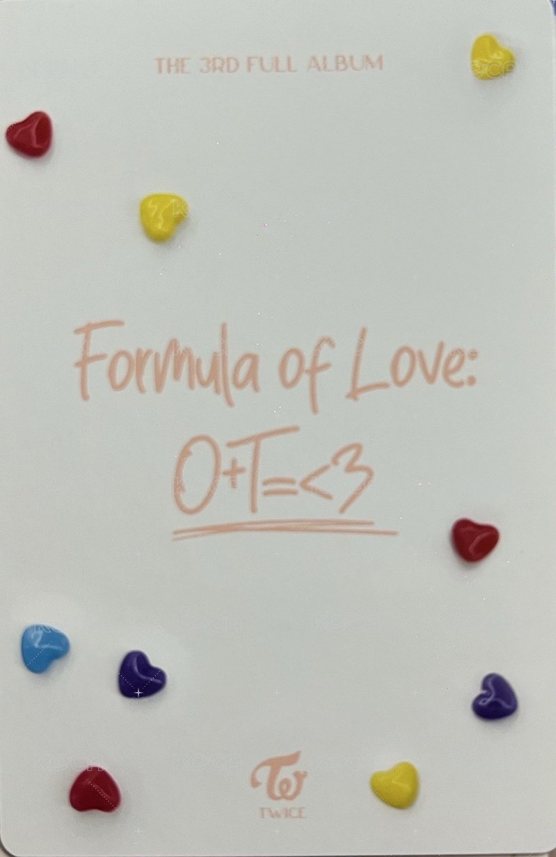 正規三 專輯卡 預售禮 背面