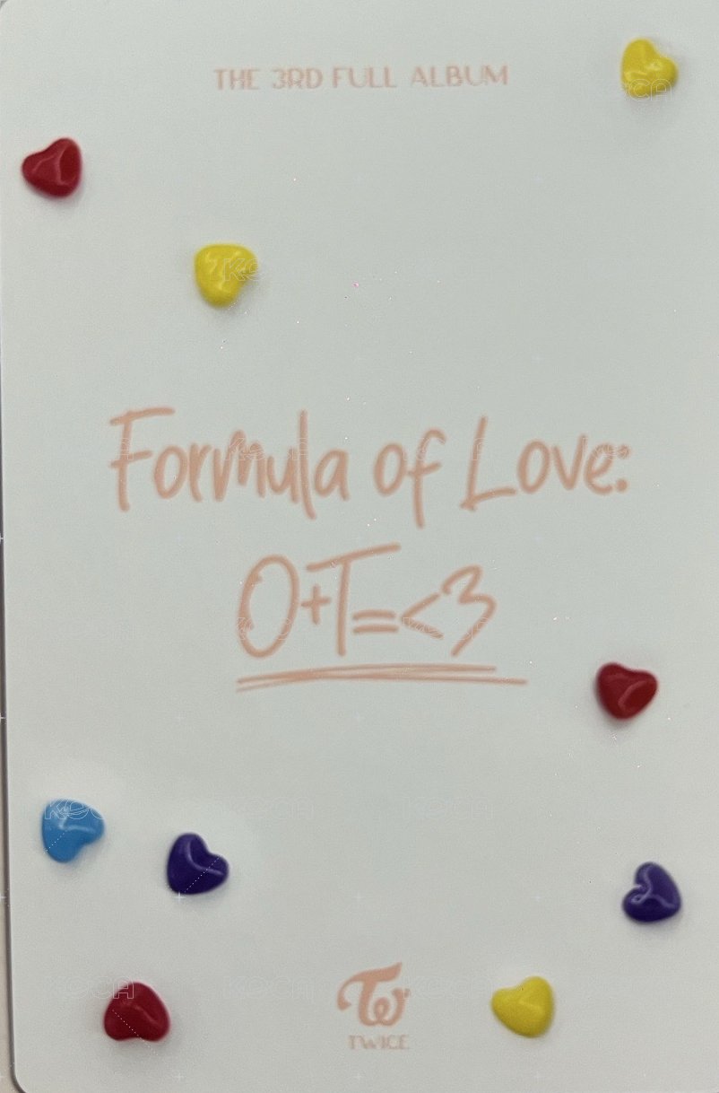 正規三 專輯卡 預售禮 背面