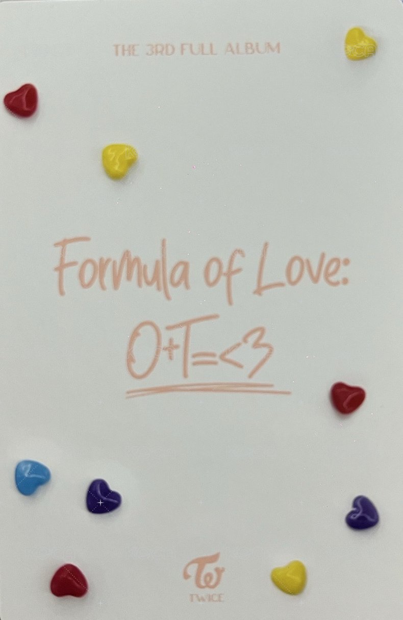 正規三 專輯卡 預售禮 背面