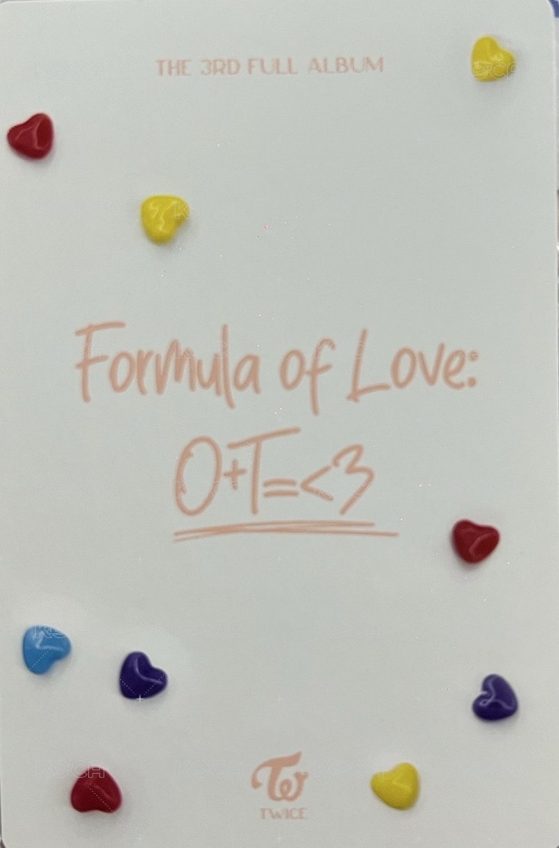 正規三 專輯卡 預售禮 背面