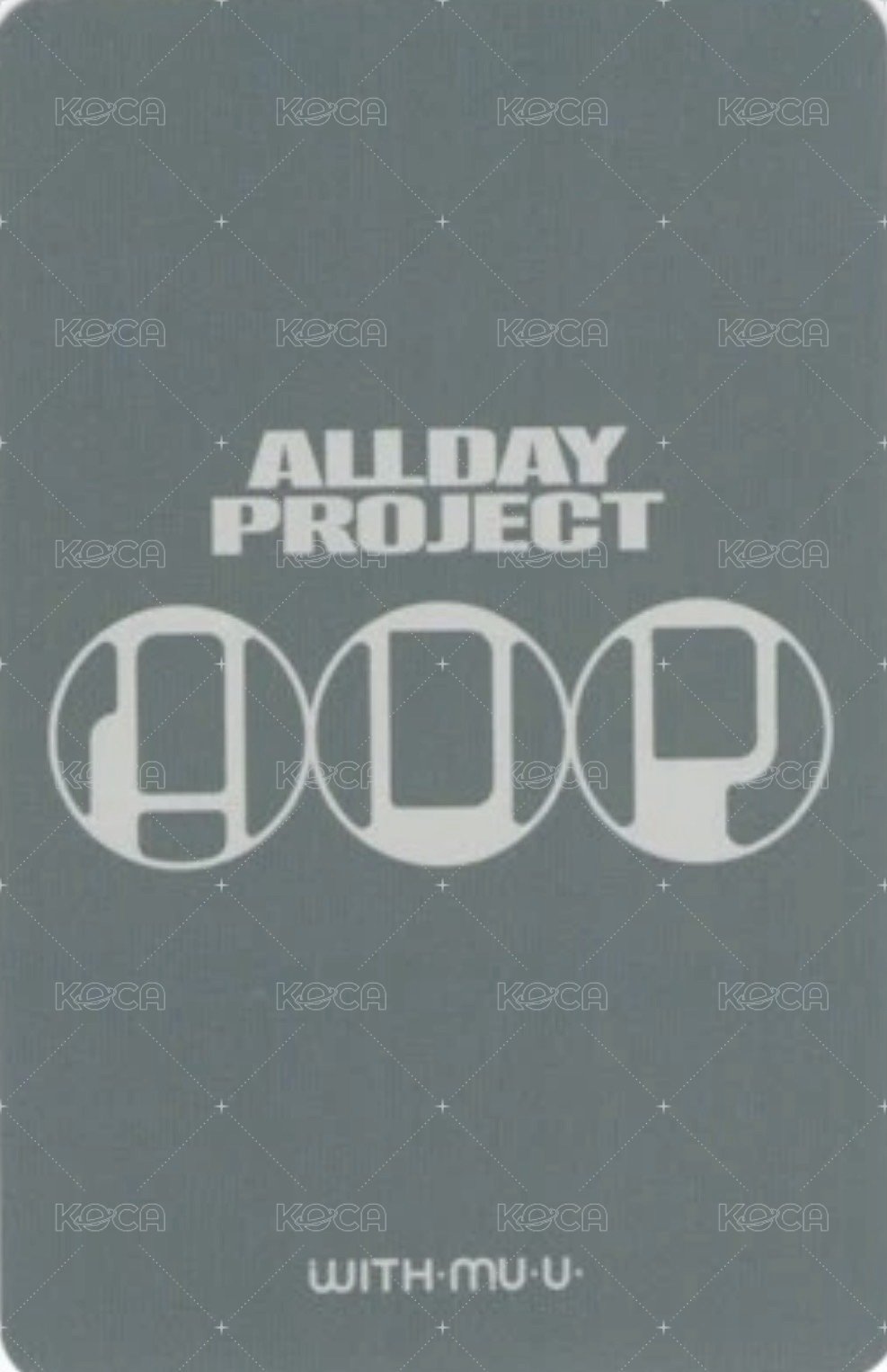 迷一 wm 預售 特典卡  背面