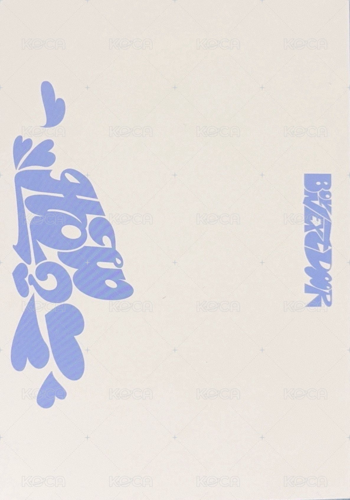 HOW? 專輯 明信片 Earth ver. 背面