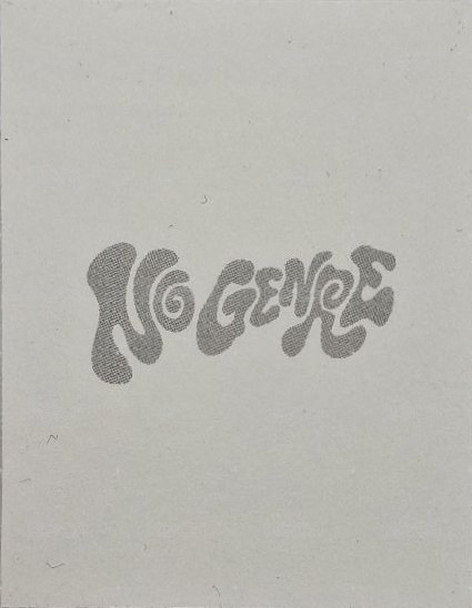 No Genre 專輯卡 電子專 證件照 背面