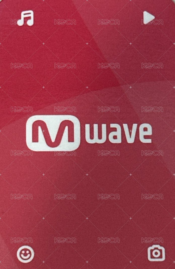 迷一 MWAVE 特典卡 親簽專輯特典卡 背面