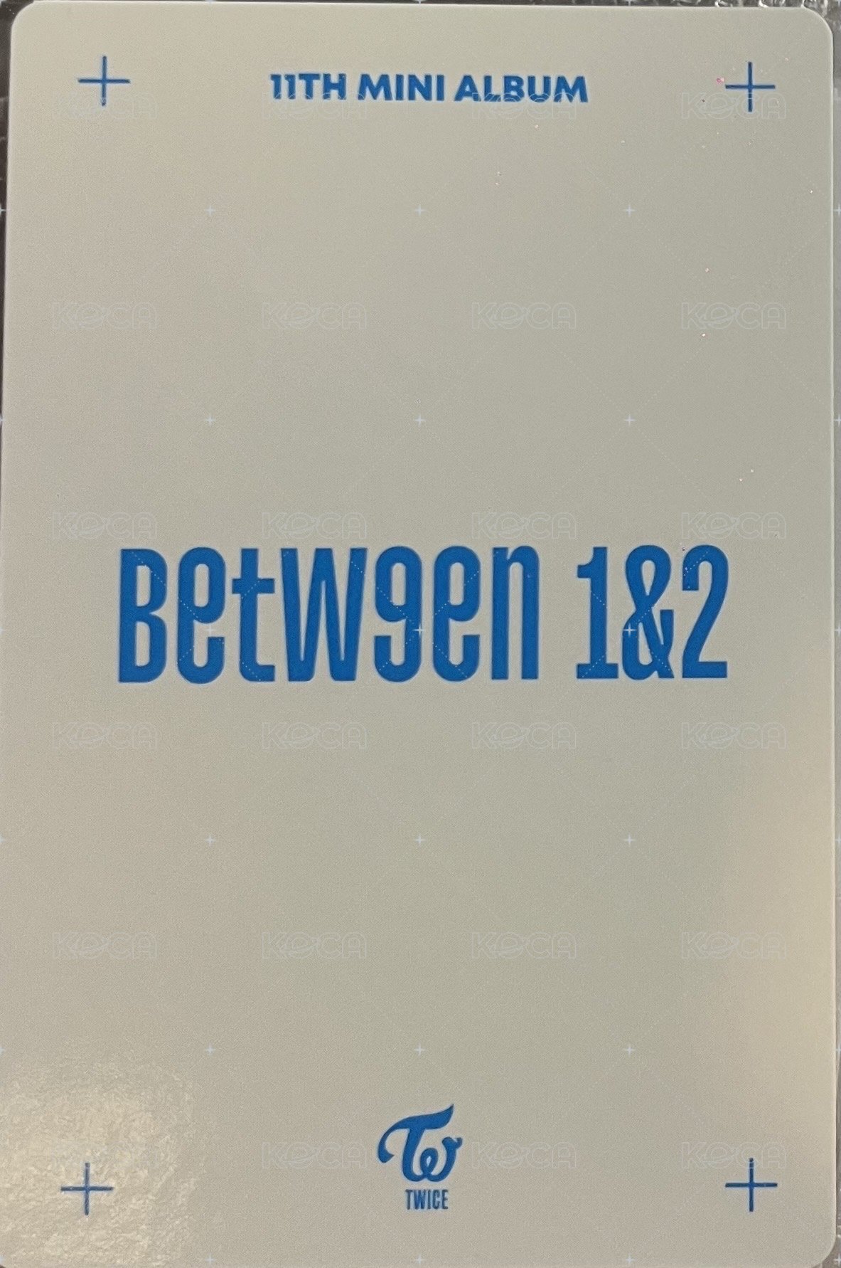 BETWEEN 1&2 專輯卡 預售禮 背面