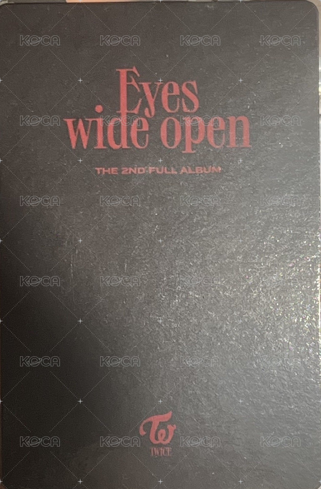 Eyes Wide Open 專輯卡 預售禮 背面