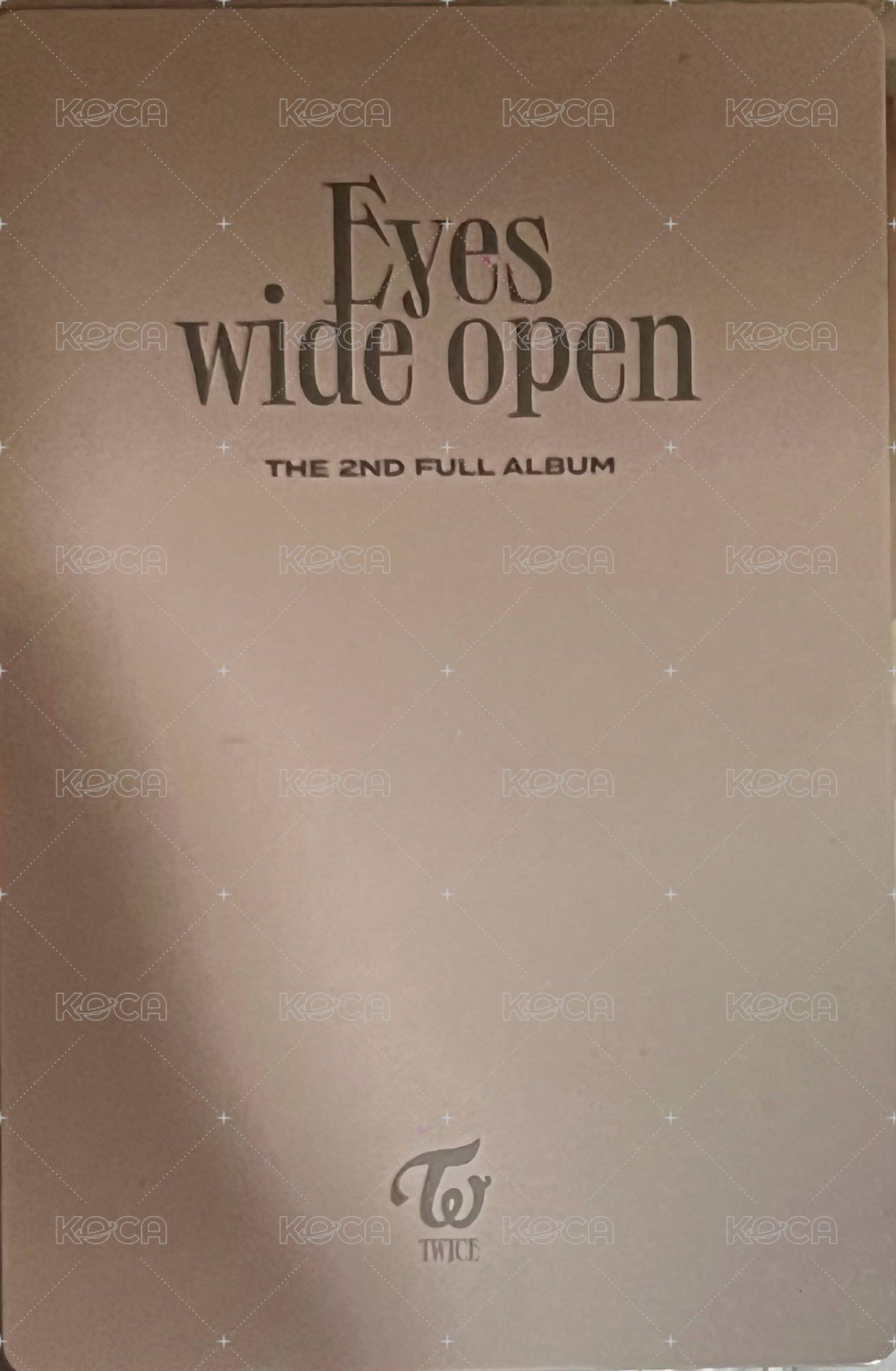 Eyes Wide Open 專輯卡 預售禮 背面