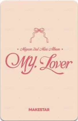 MY, Lover ms 7.0 簽售卡 麋鹿麵 聖誕麵 背面