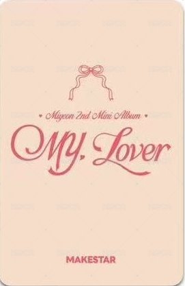 MY, Lover ms 線上7.0 簽售卡 麋鹿麵 聖誕麵 背面