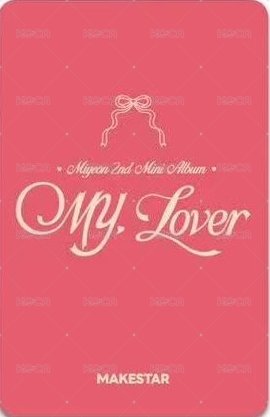 MY, Lover ms 線下7.0 簽售卡 雪人麵 聖誕麵 背面