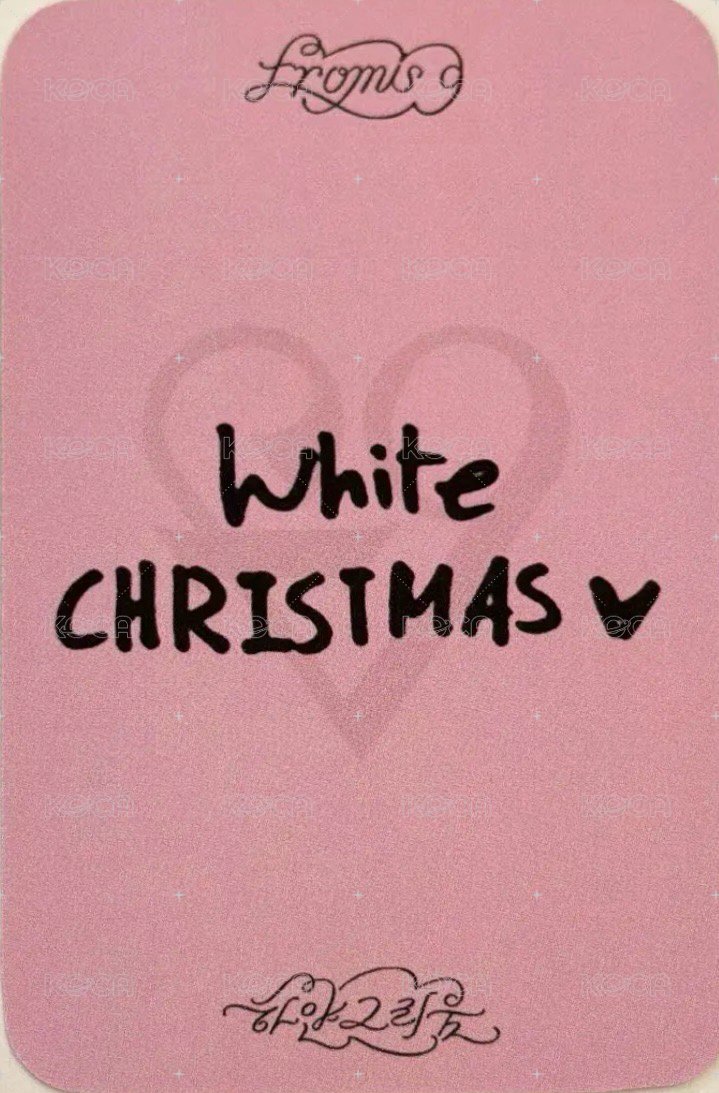 Special Digital Single [하얀 그리움] 打歌卡 MINI FM 背面