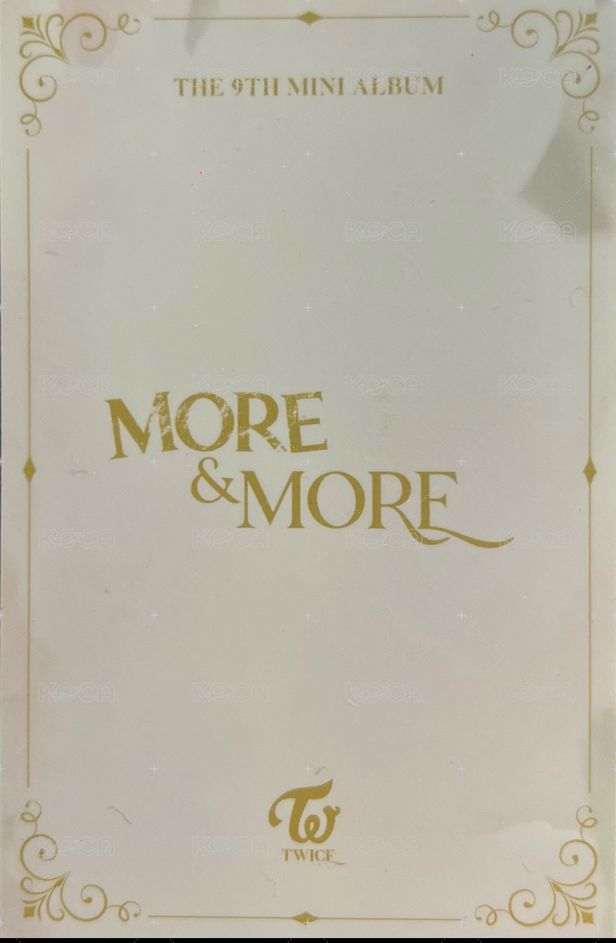 迷9 wd 特典卡  背面