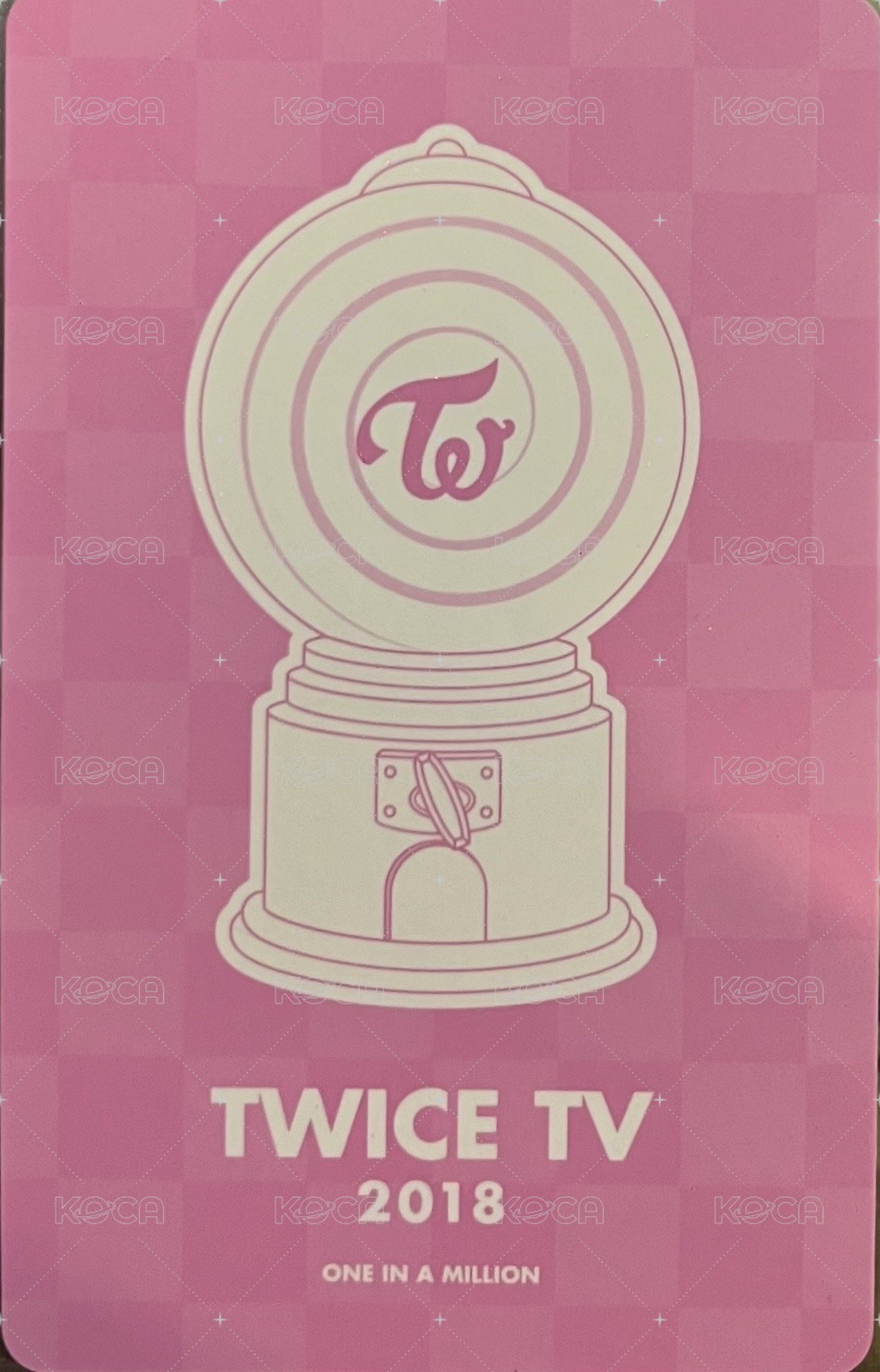 TWICE TV 2018 周邊卡  背面