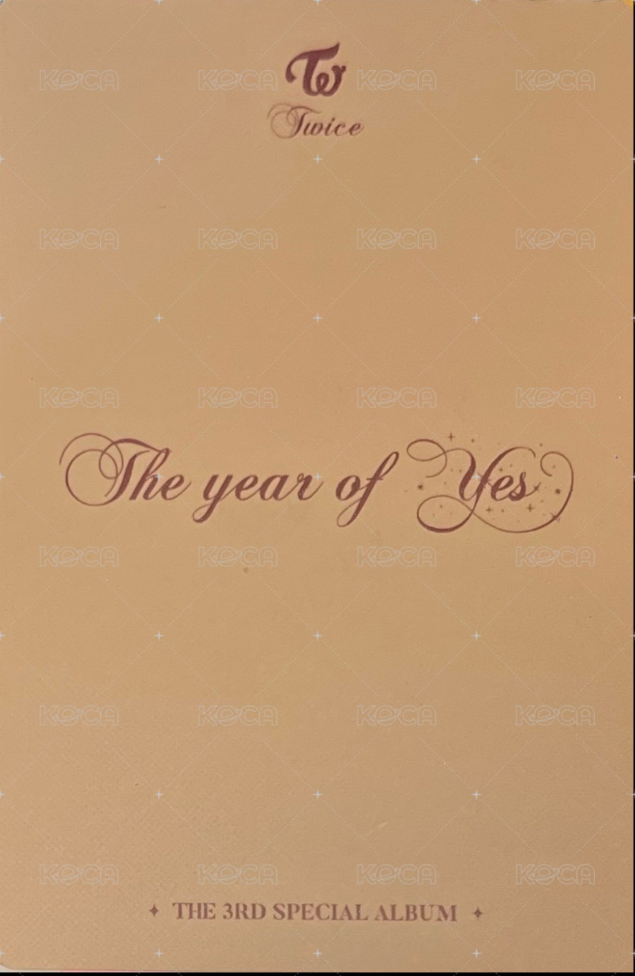 特三 專輯卡 預售禮 背面