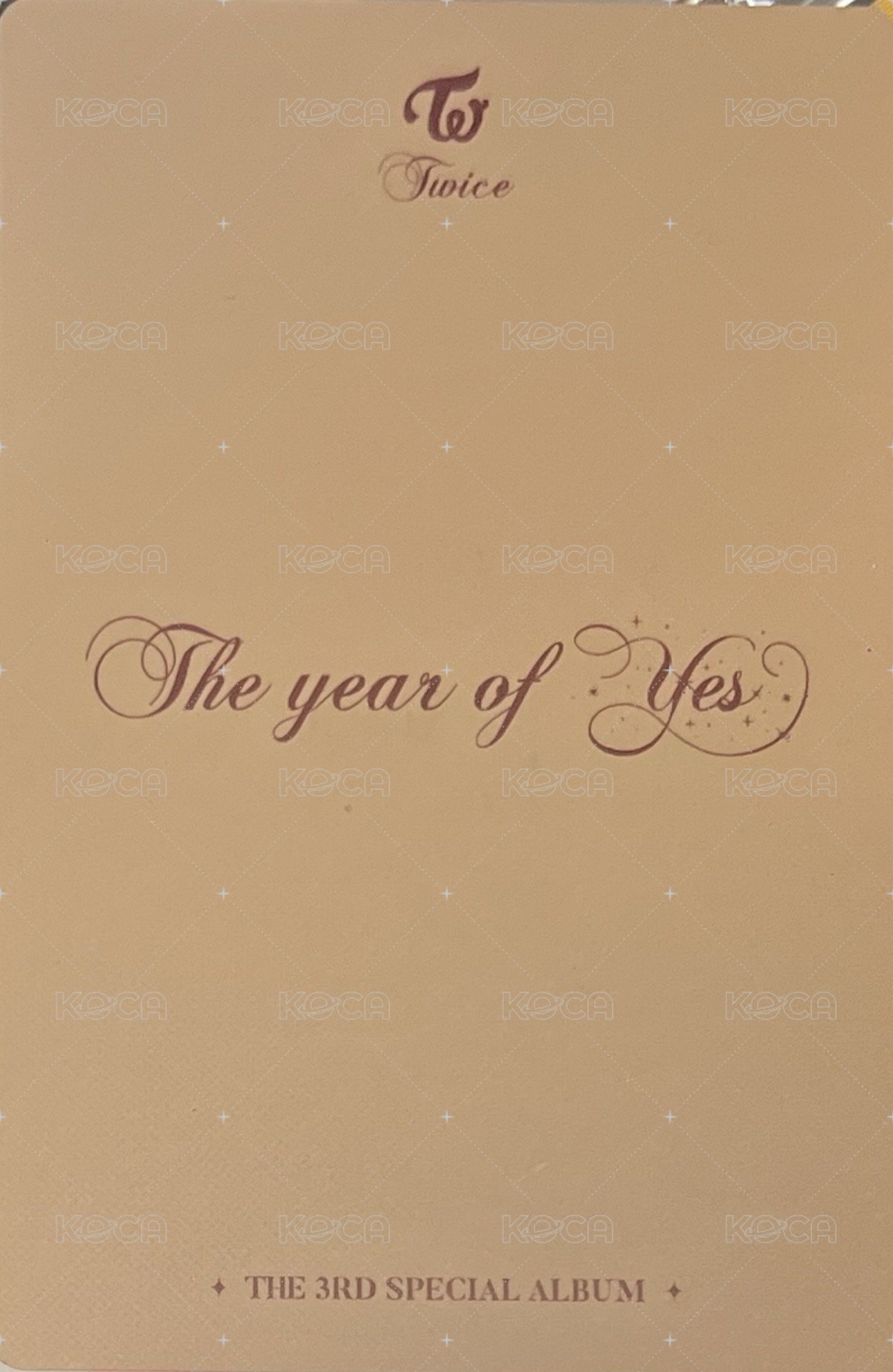 特三 專輯卡 預售禮 背面