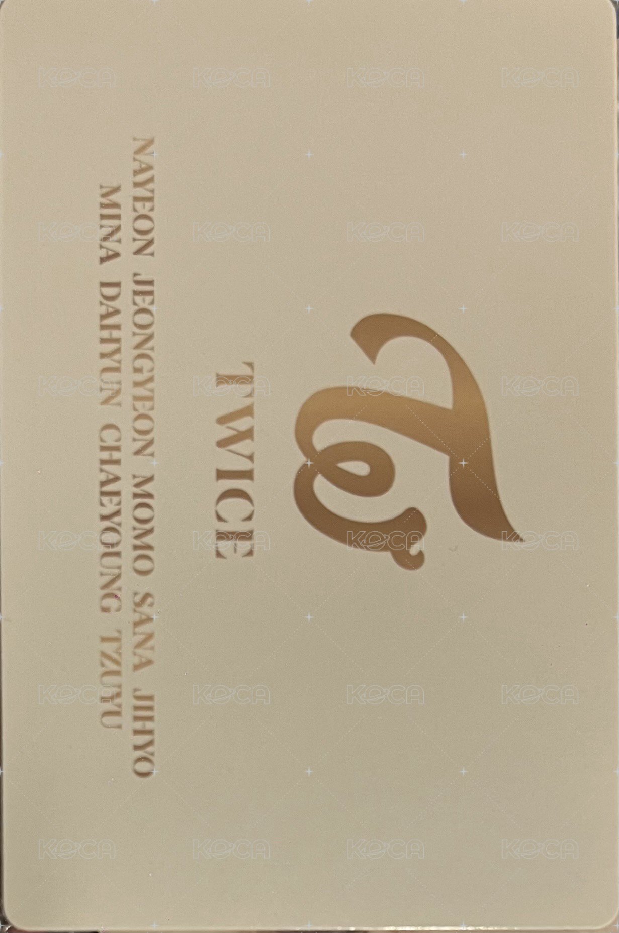 迷八 專輯卡 預售禮 背面