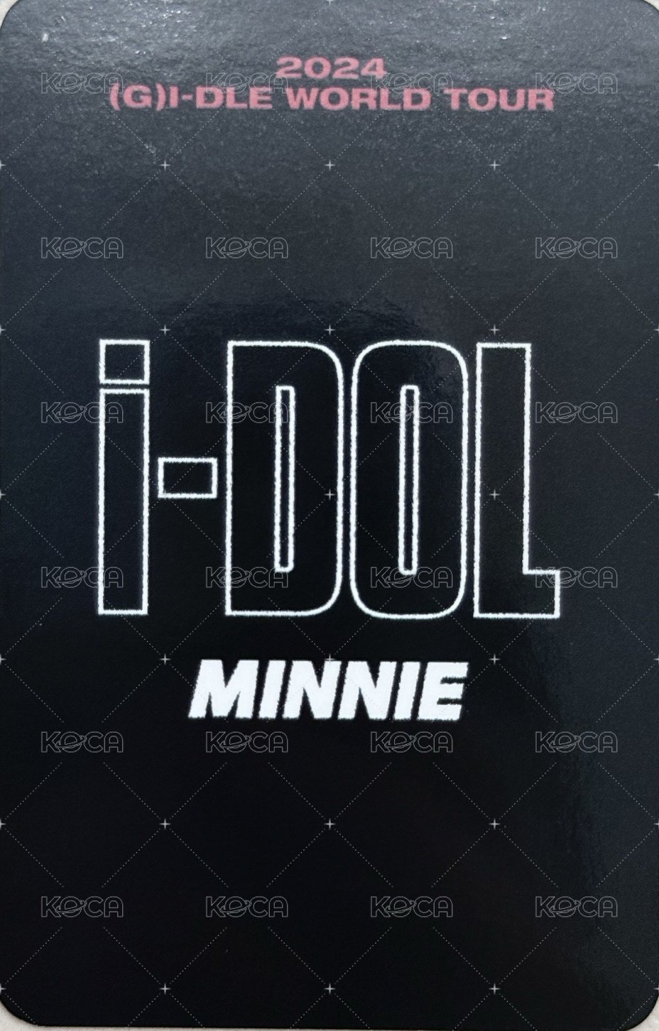 24’世巡演唱會 iDOL 首爾入場卡 入場卡 / 場限卡  背面