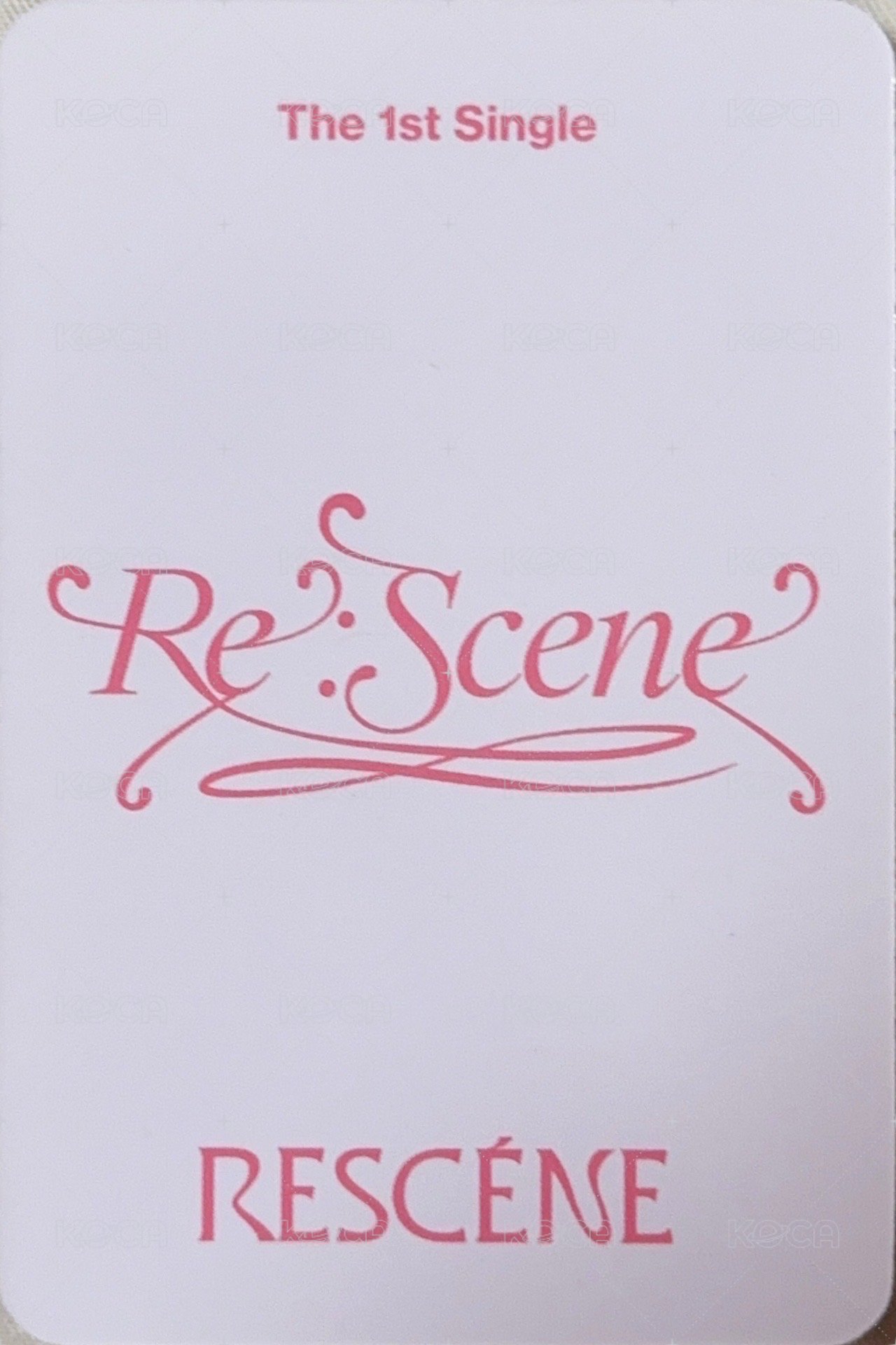 Re:Scene am 1.0線下 簽售卡  背面