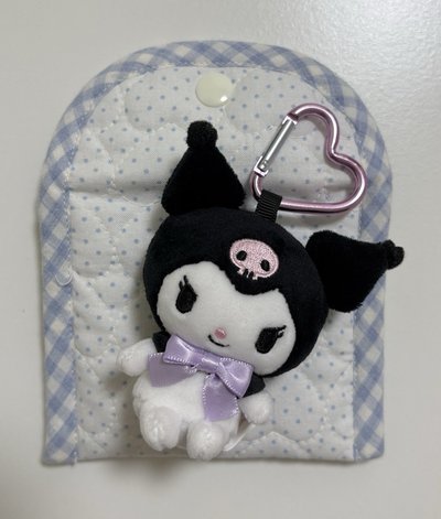 酷洛米經典造型玩偶愛心扣吊飾 （非全新）