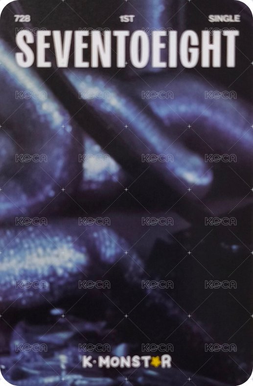 SEVENTOEIGHT 1st single km 簽售卡 合照會 叉子 背面