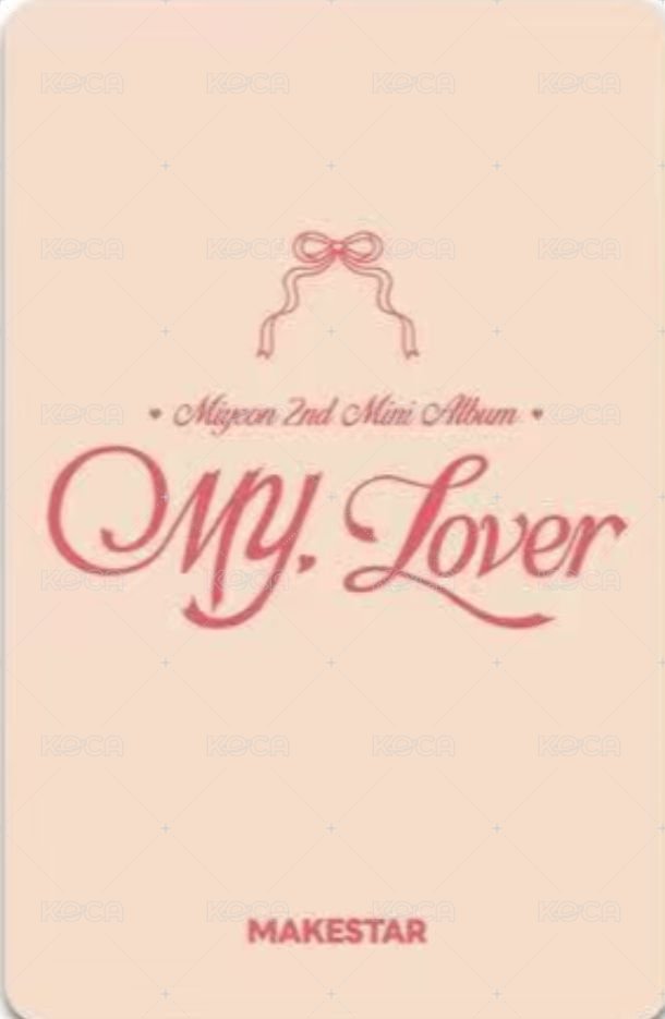 MY, Lover ms 線上7.0 簽售卡  背面