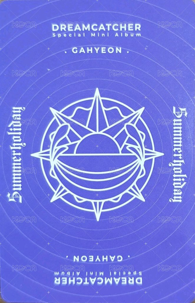 特別二輯(夏日專) 專輯卡  背面