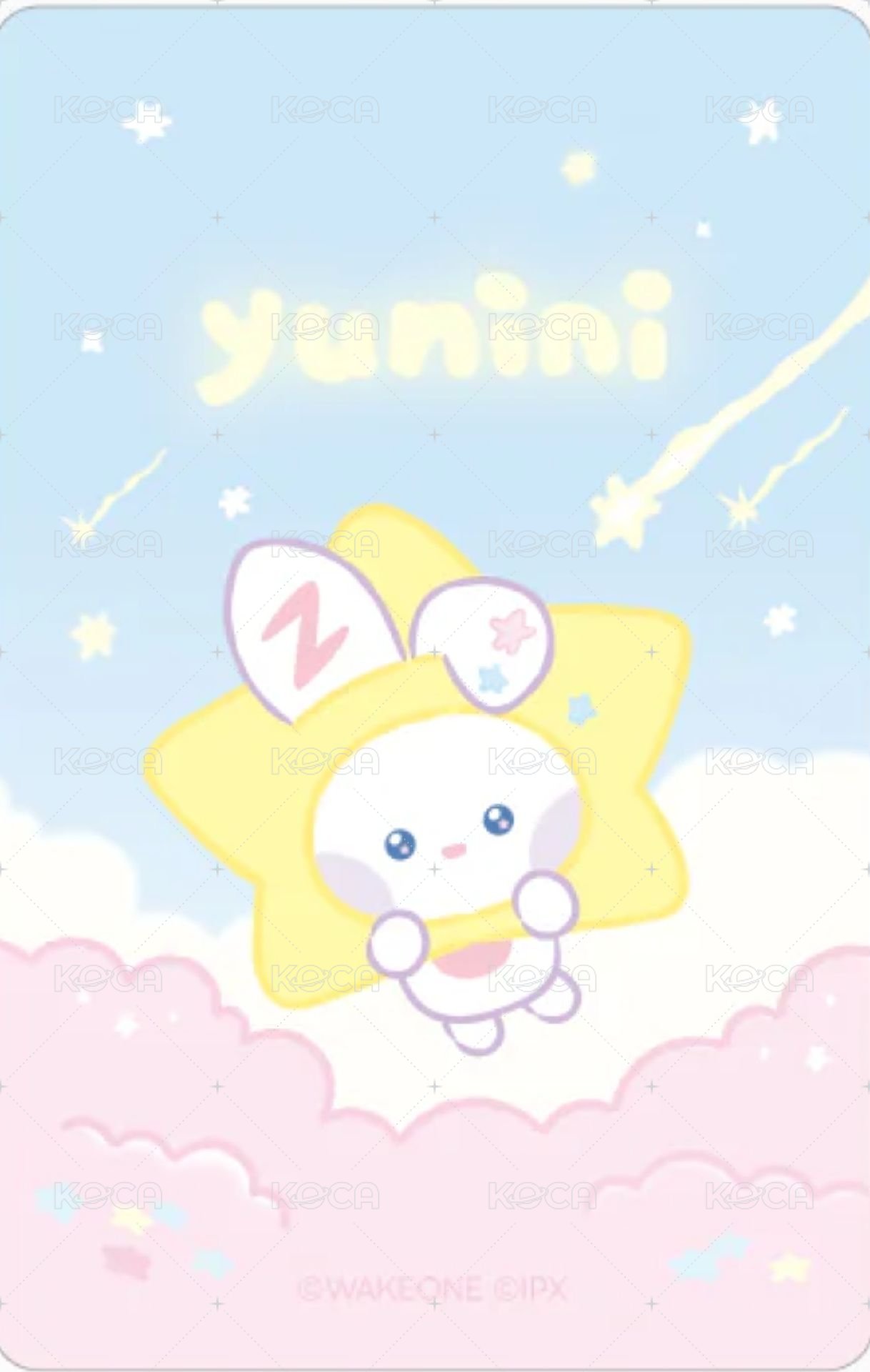 zeroni 星星 周邊卡  背面