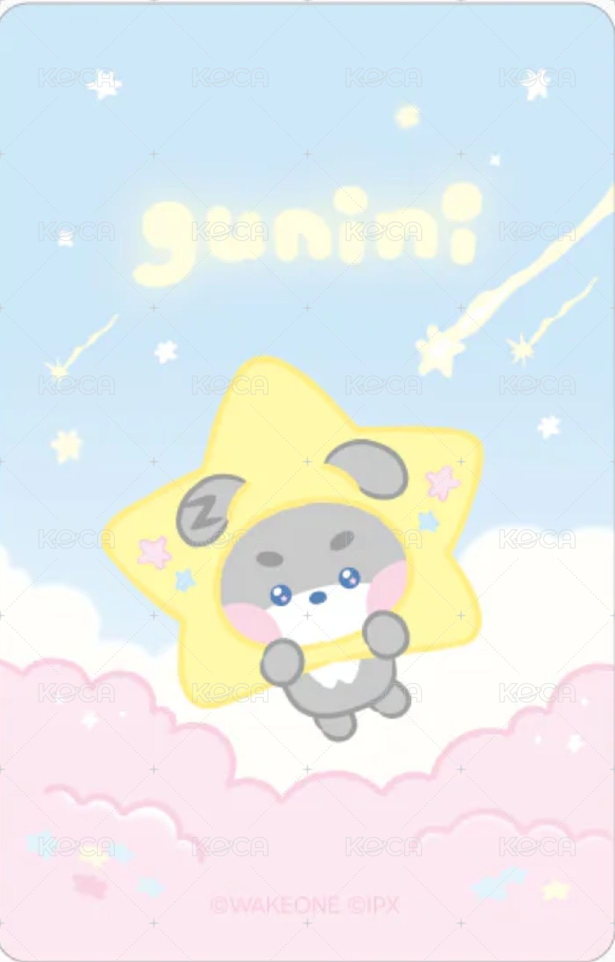 zeroni 星星 周邊卡  背面