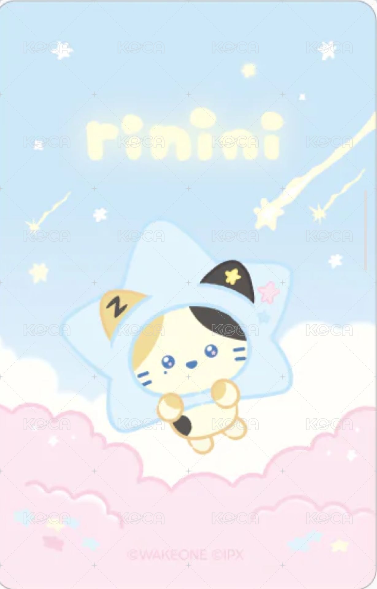 zeroni 星星 周邊卡  背面