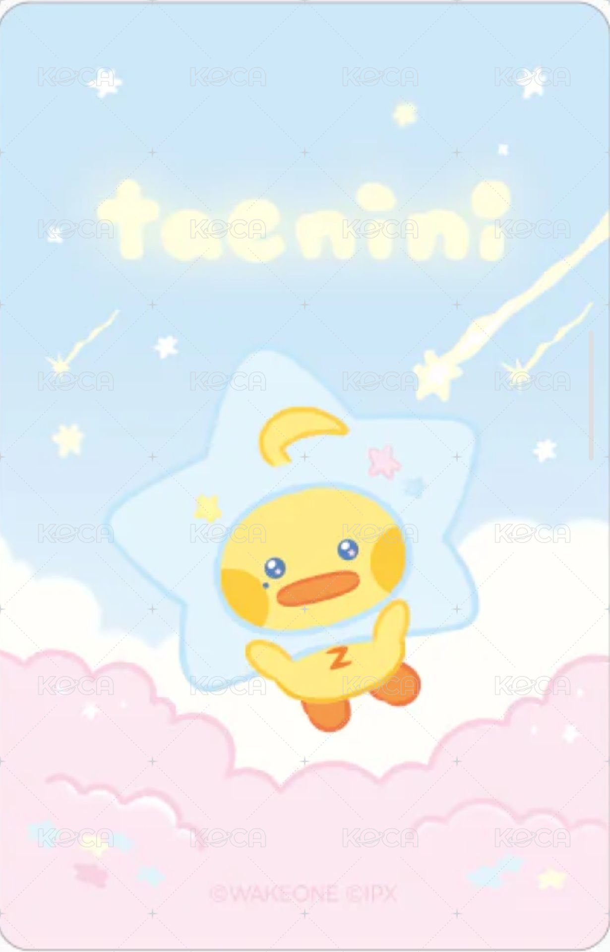 zeroni 星星 周邊卡  背面