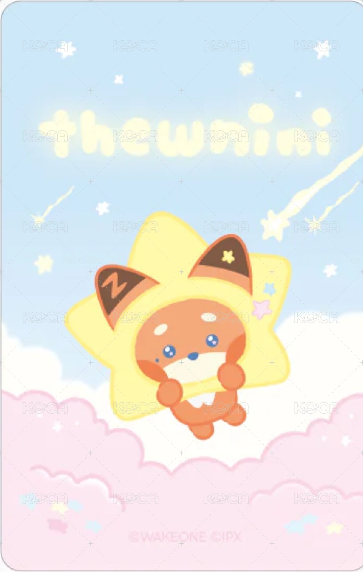 zeroni 星星 周邊卡  背面