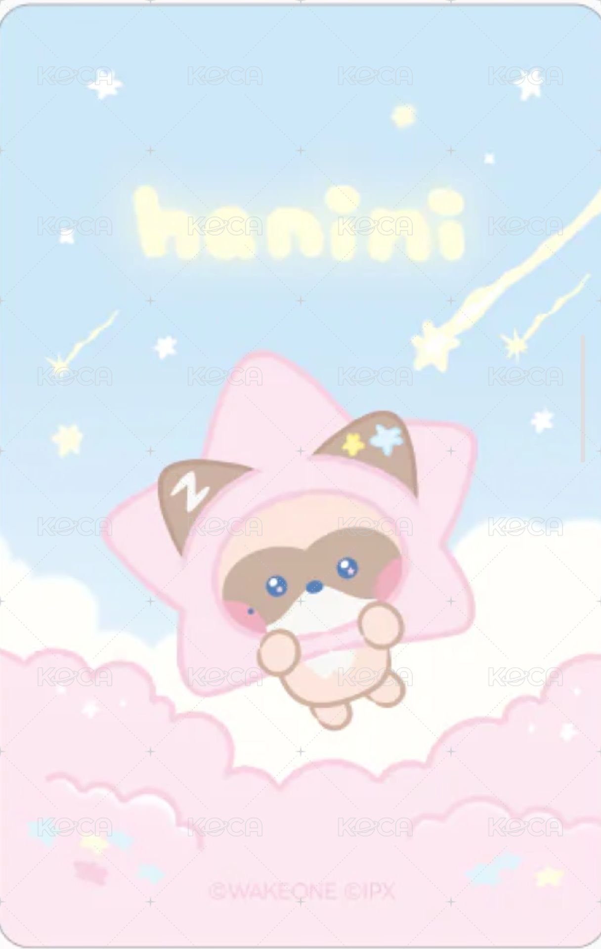 zeroni 星星 周邊卡  背面