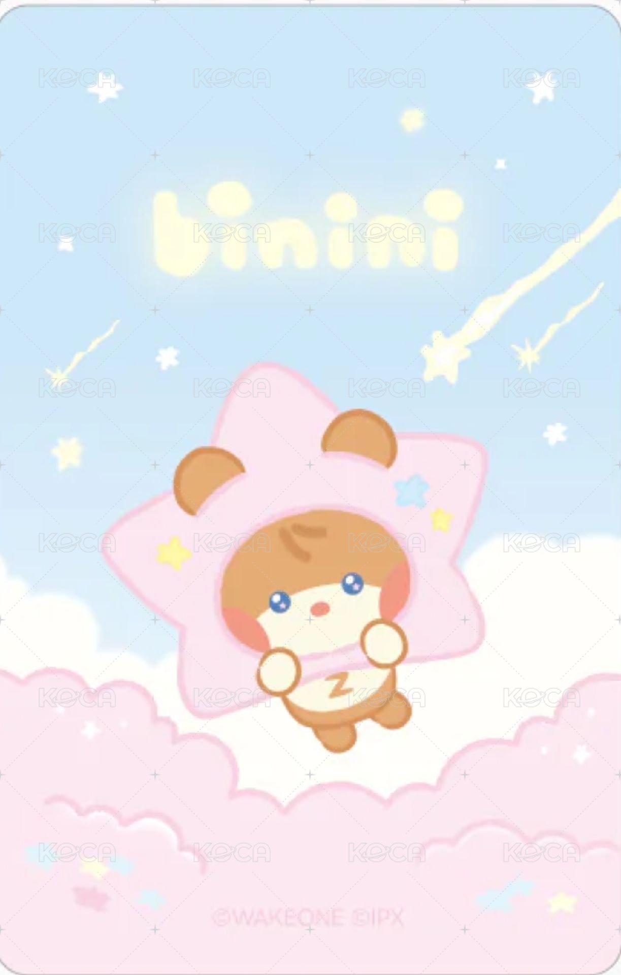 zeroni 星星 周邊卡  背面