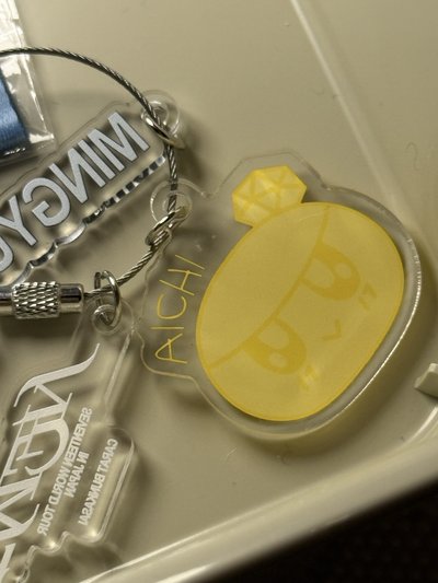 金珉奎 扭蛋 吊飾 小旗子