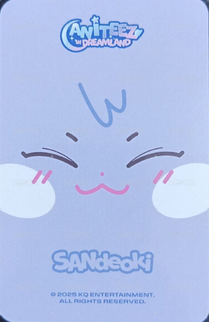 ANITEEZ IN DREAMLAND 周邊卡 大頭吊飾 背面