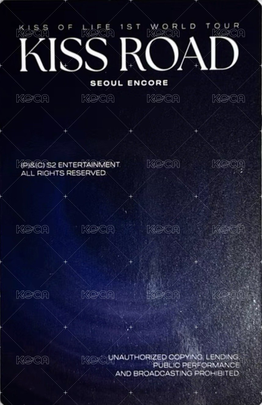 一巡 周邊卡 安可場週雨傘卡 背面