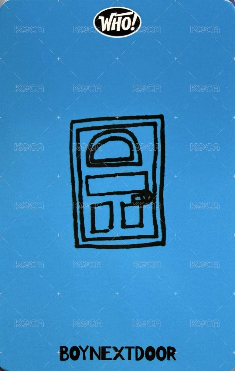 WHO! 出道 打歌卡  背面