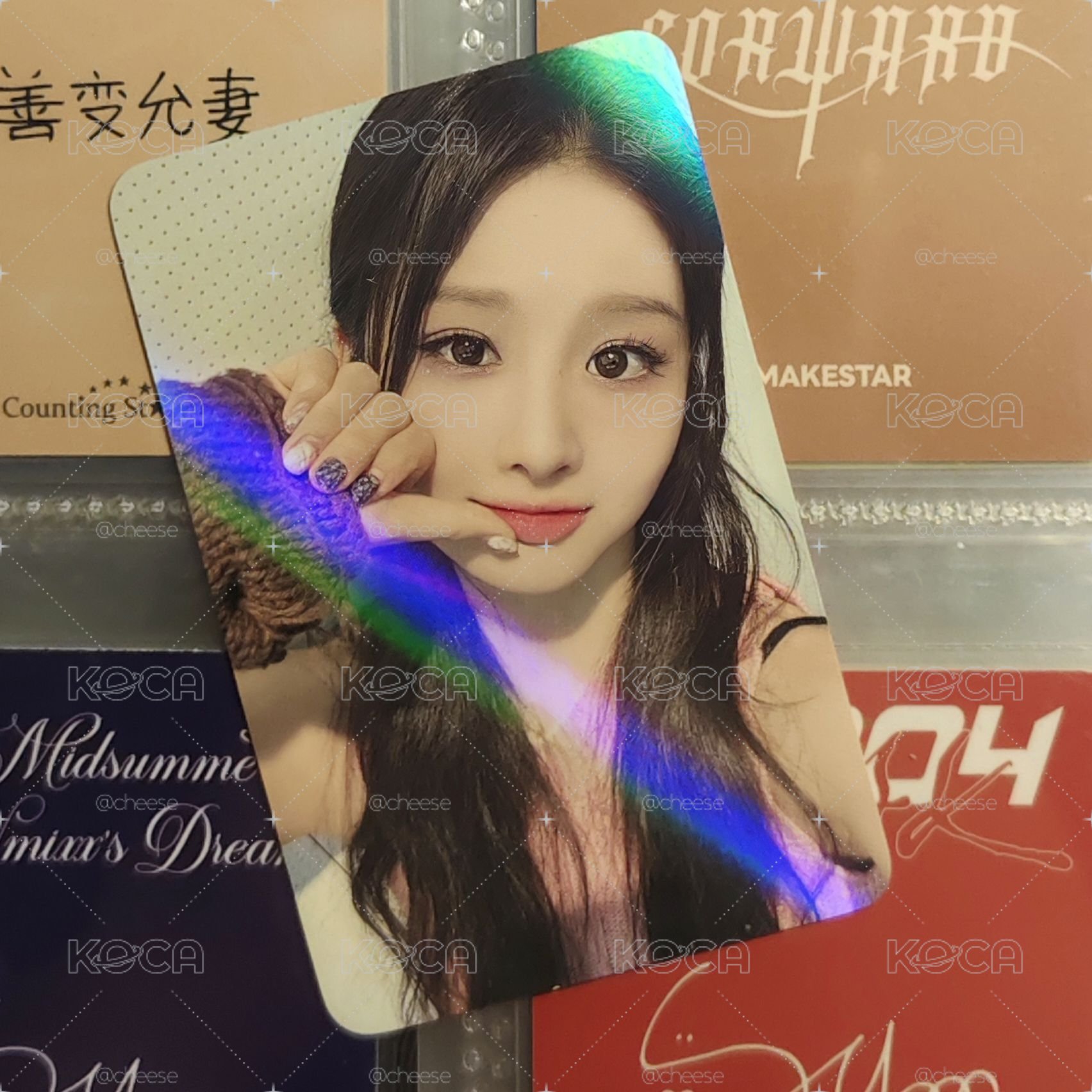 Sullyoon Ms 拇指愛心 閃卡