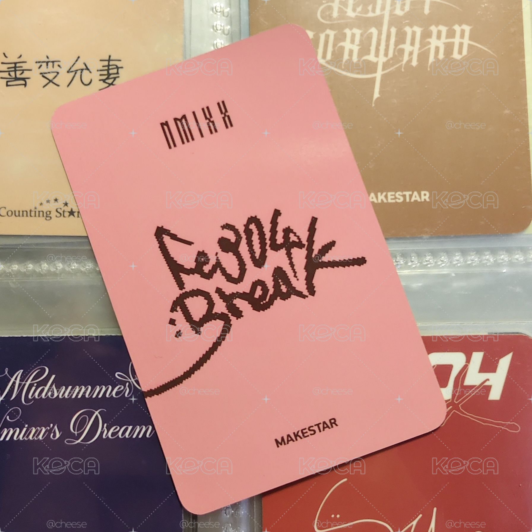 Sullyoon Ms 拇指愛心 閃卡