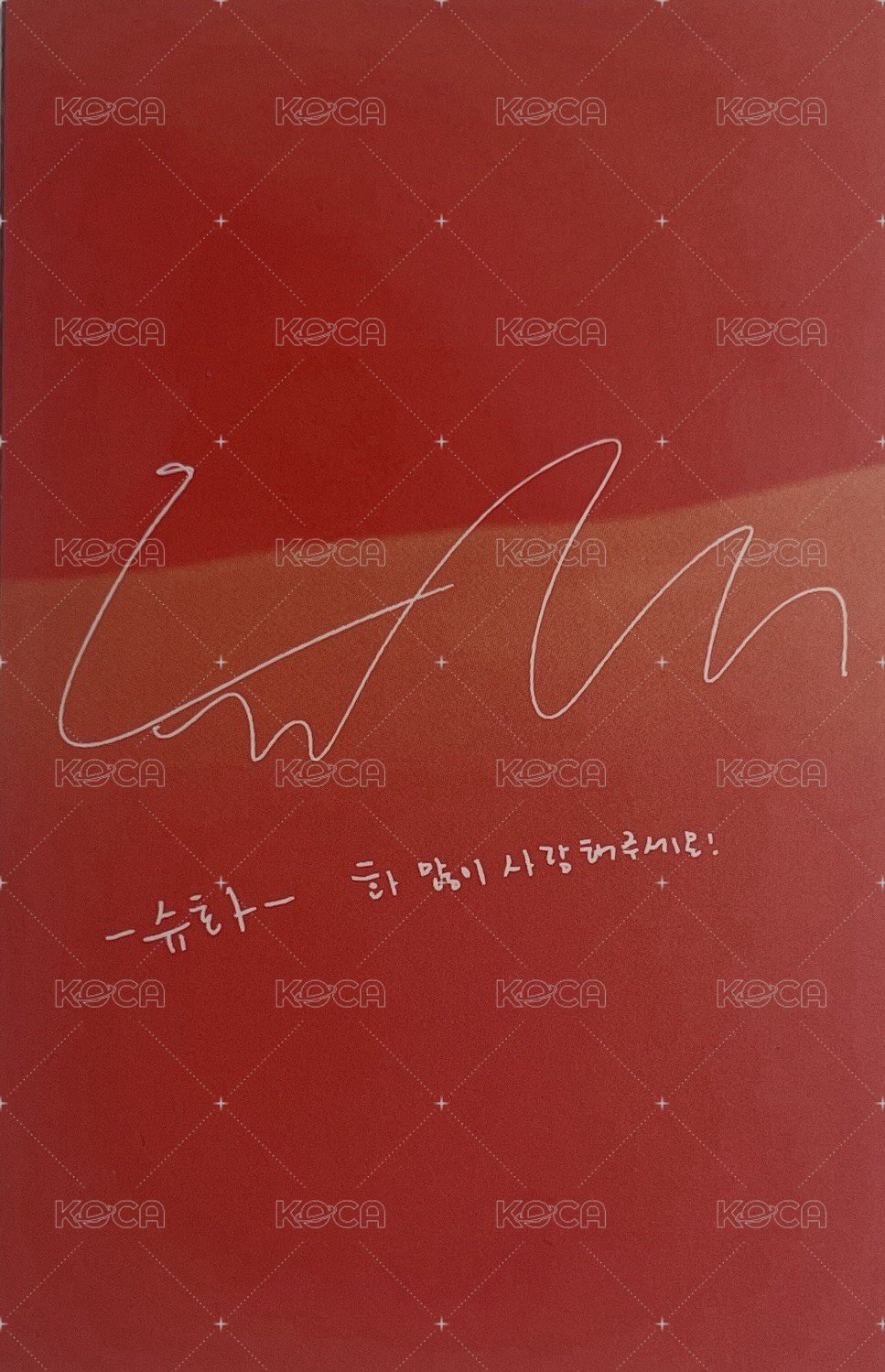 I BURN 花版 專輯卡  背面