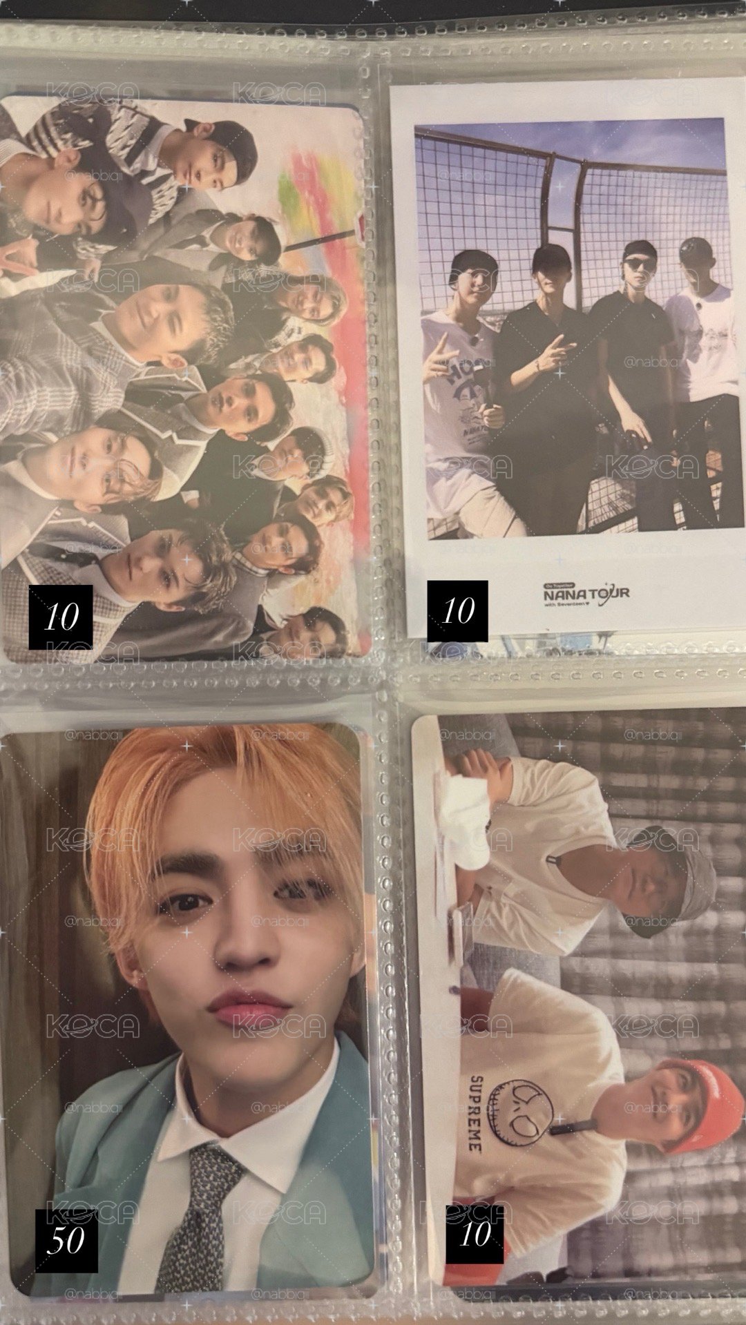 SEVENTEEN 小卡