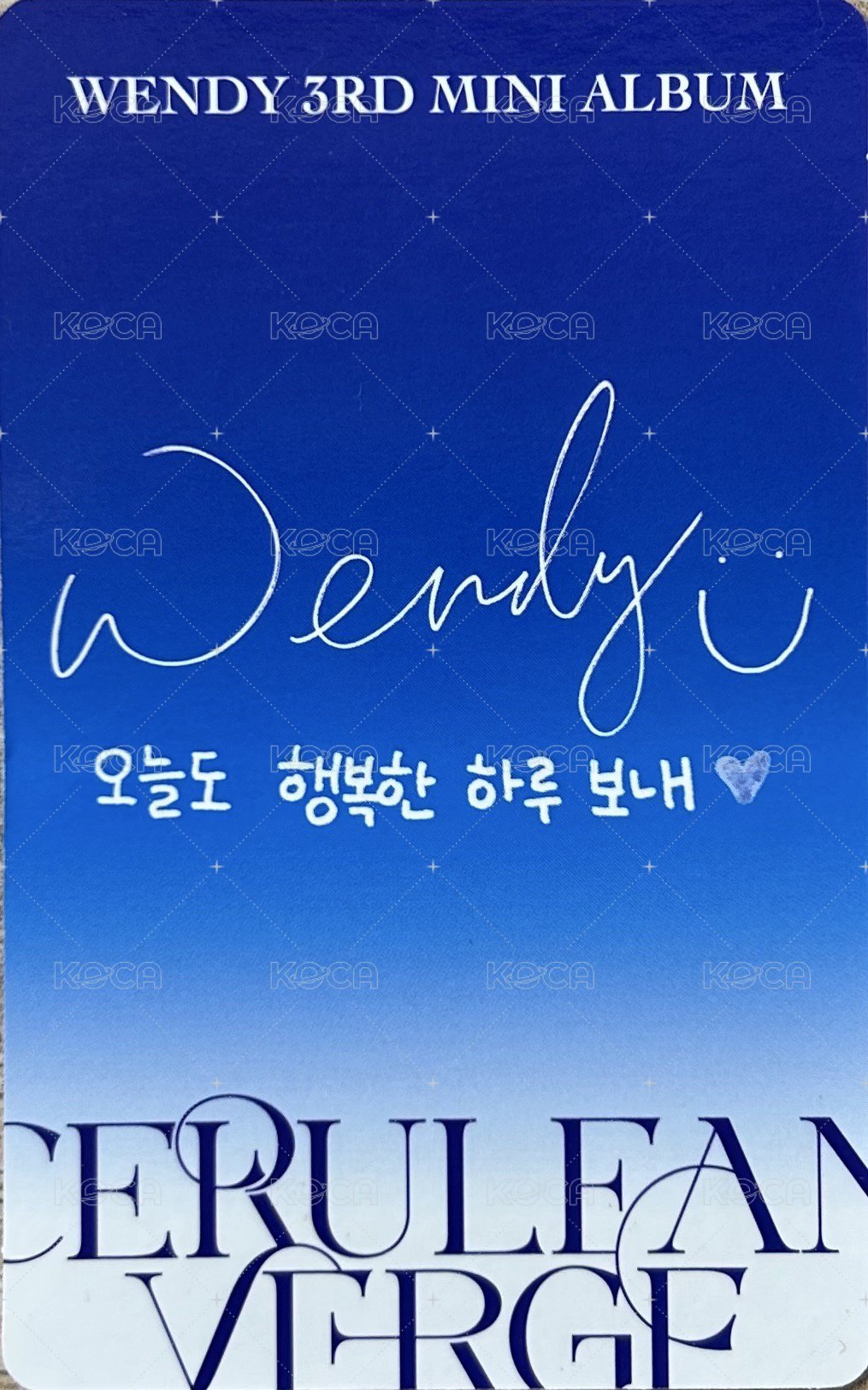 Cerulean Verge 專輯卡 PB B版 背面