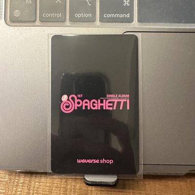 LE SSERAFIM 小櫻花 SPAGHETTI YT 特典卡 ver.單封