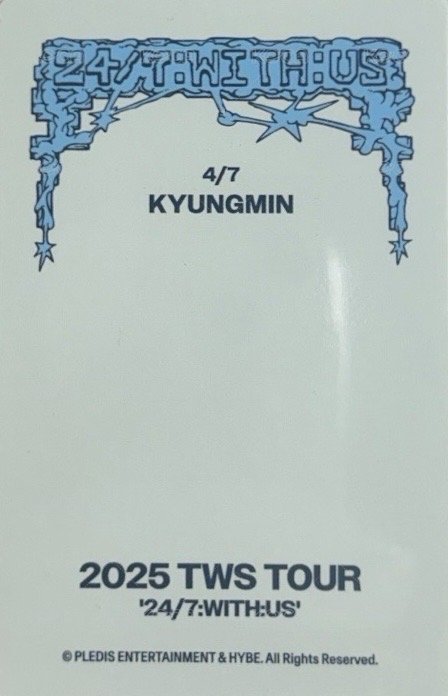 25 首爾場 隨機卡 卡包卡 背面