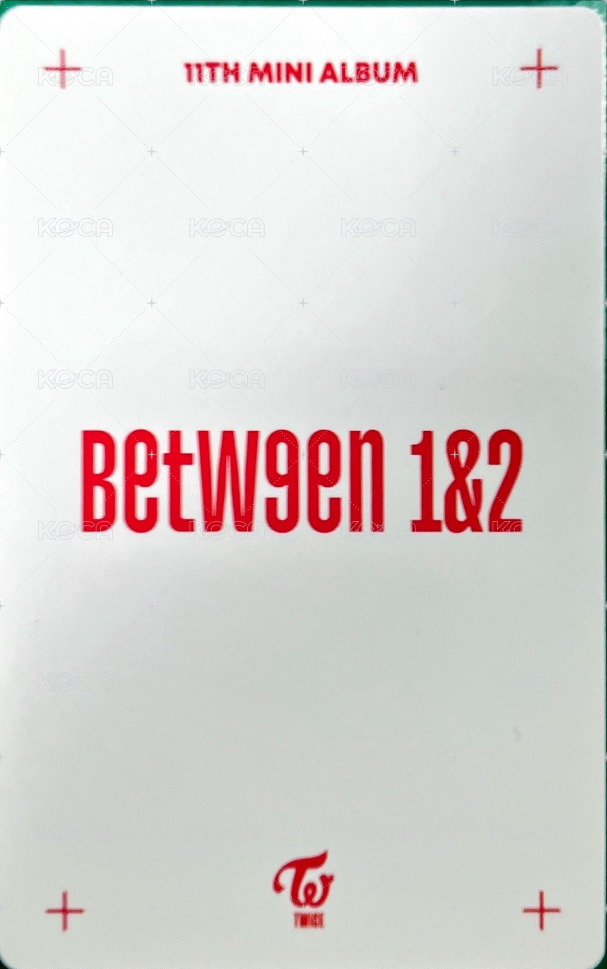 BETWEEN 1&2 jyp 專輯卡  背面