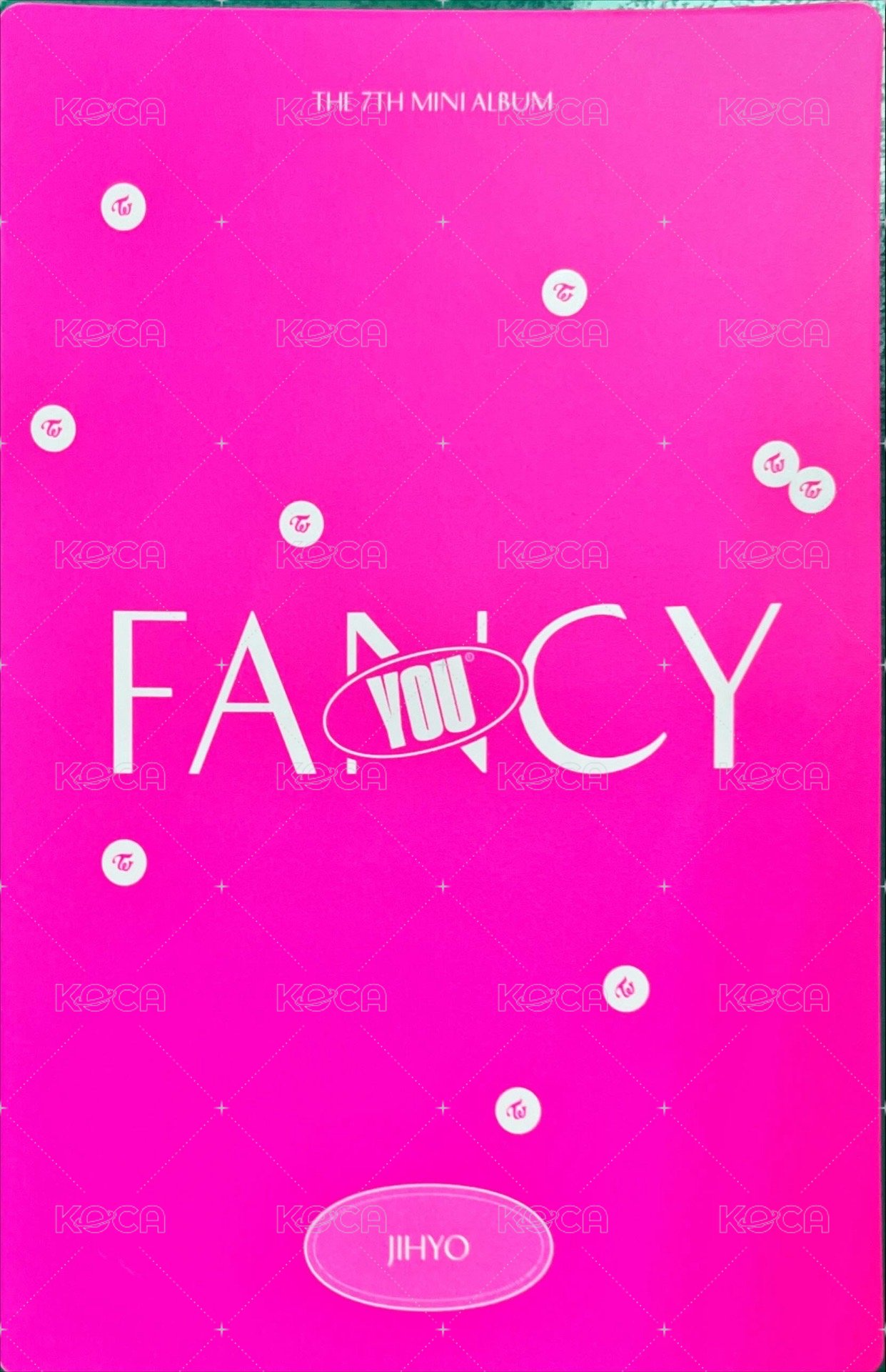FANCY YOU jyp 明信片  背面
