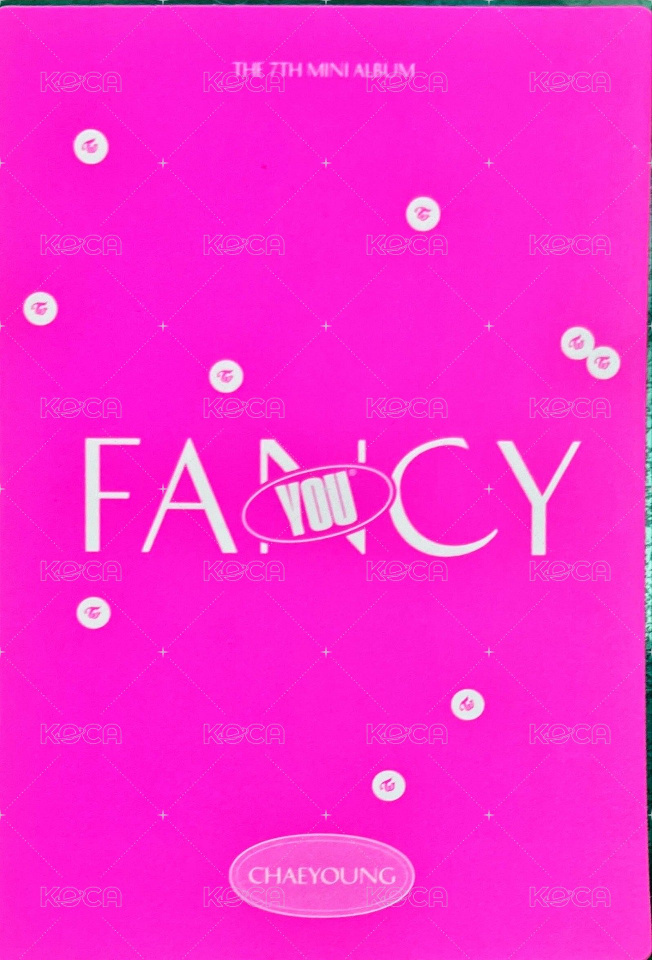 FANCY YOU jyp 明信片  背面