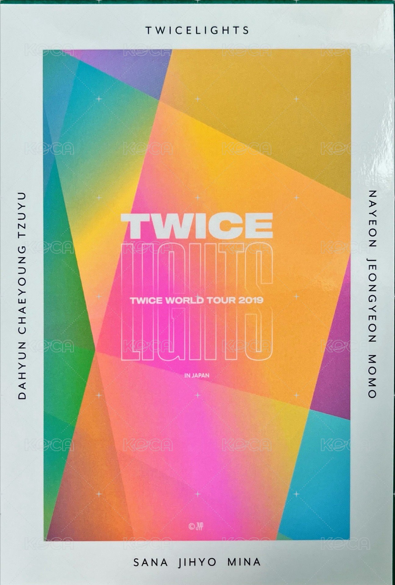 TWICELIGHT in JP JYP JAPAN 明信片  背面