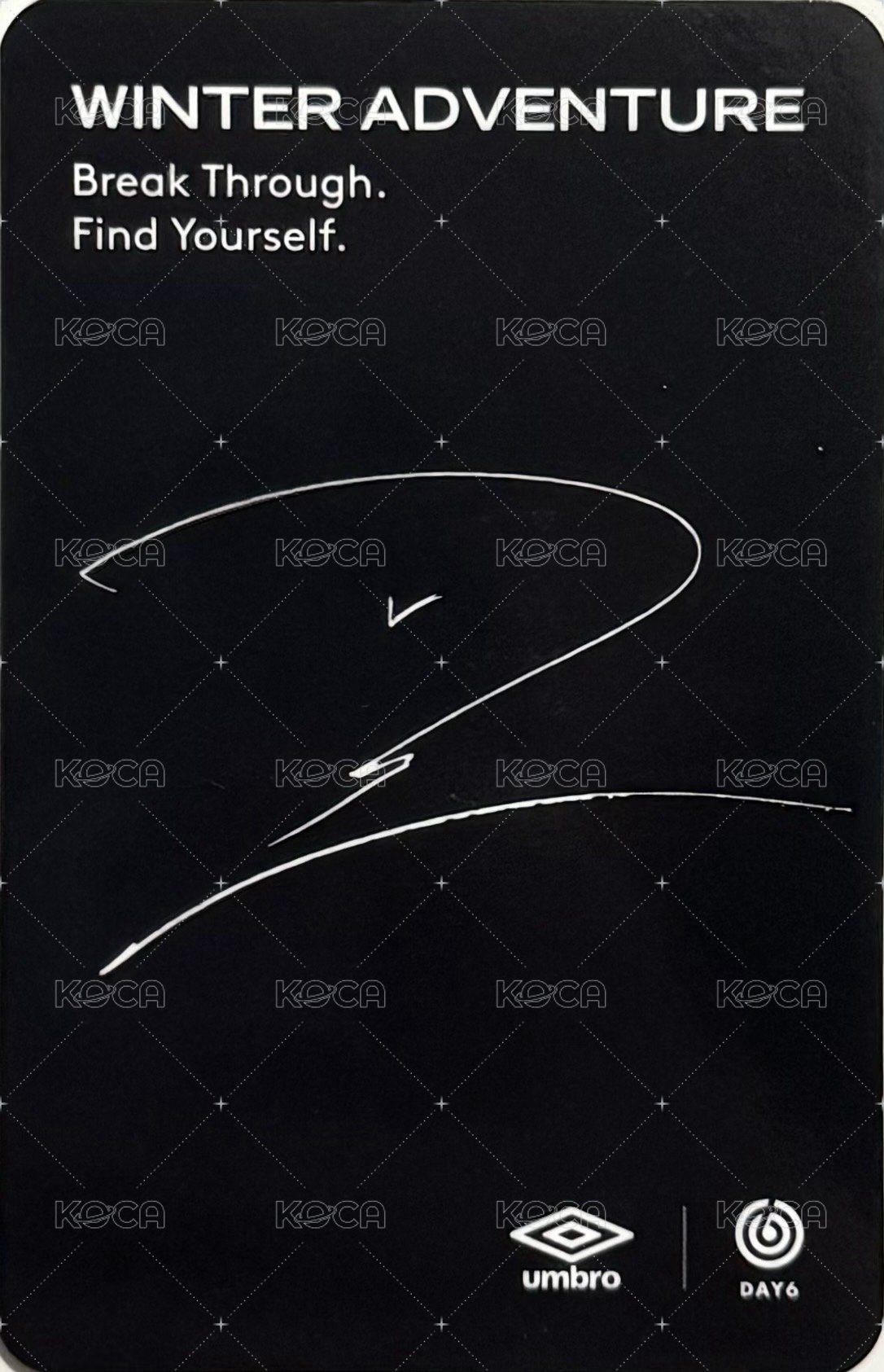 UMBRO 4.0 代言卡  背面