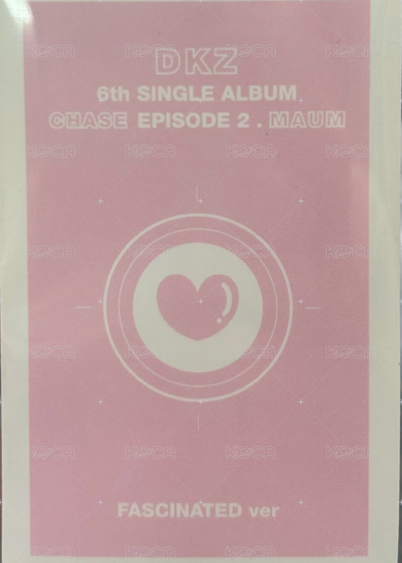 CHASE EPISODE 2. MAUM FASCINATED ver. 專輯卡  背面